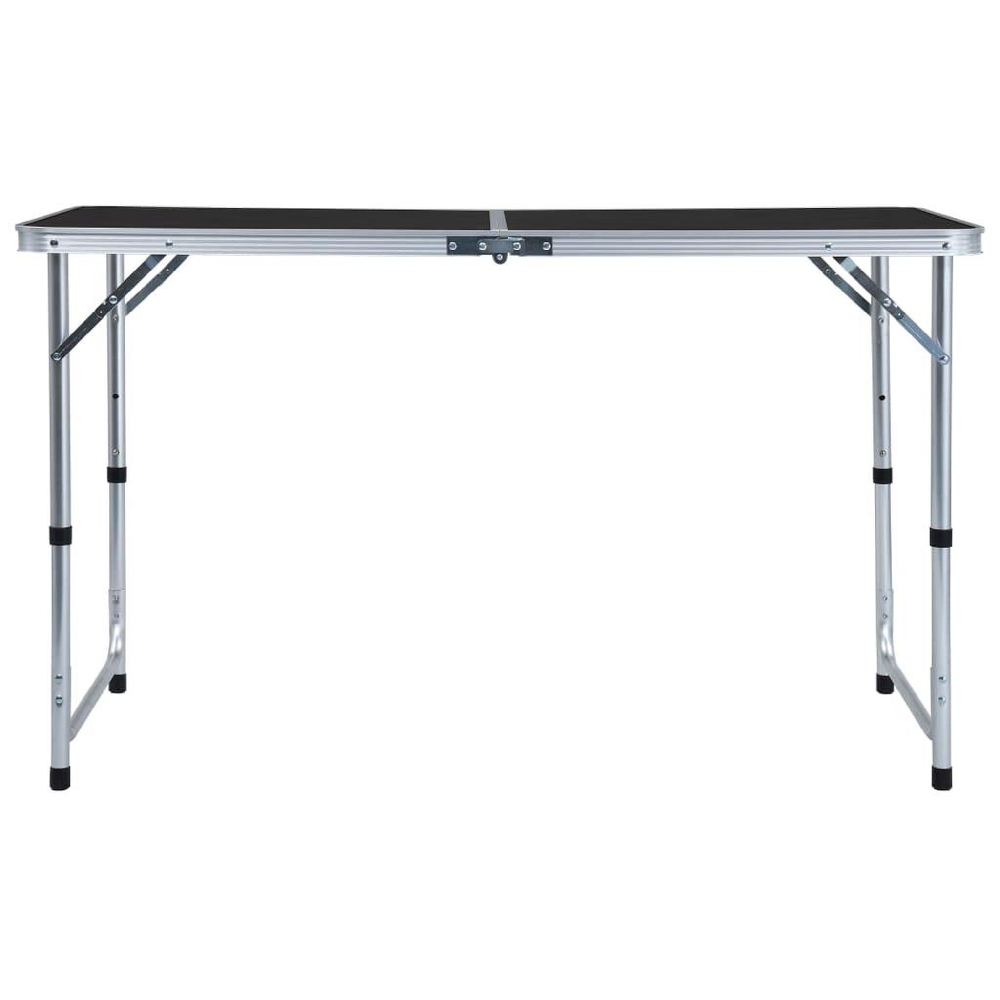 Voir la diapositive 3 : VIDAXL Table pliable de camping Gris Aluminium 120x60 cm