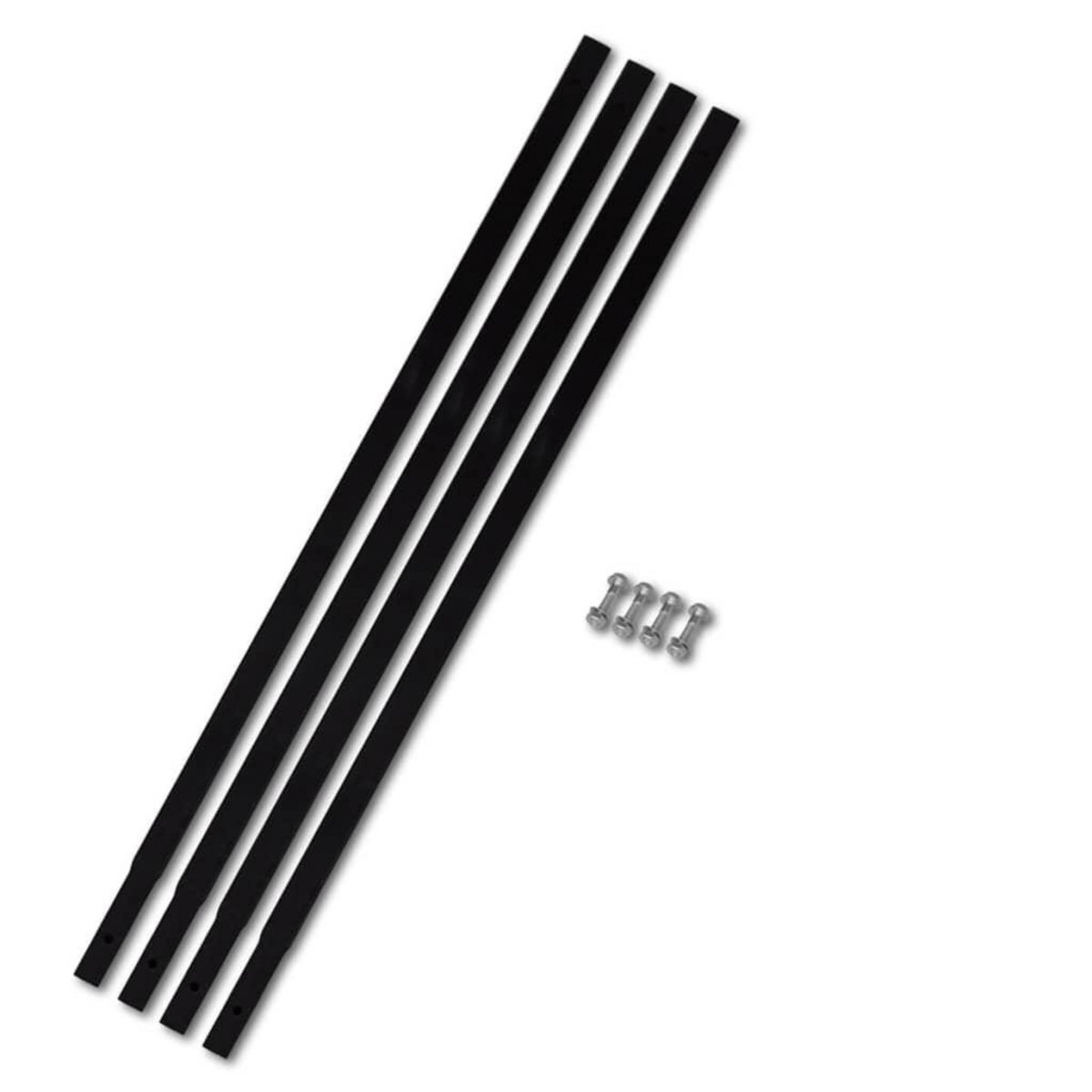 VIDAXL Tube d'extension de tariere de sol 4x1 m Raccord de tube Acier