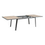 Voir la diapositive 4 : HESPERIDE Table de jardin extensible en aluminium effet bois 10 places PAVANE