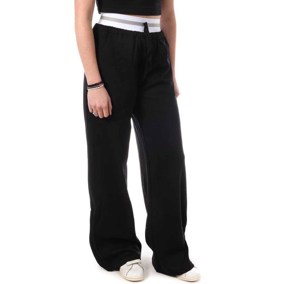 MONDAY PREMIUM Pantalon Fluide Noir Femme Monday Premium 3256