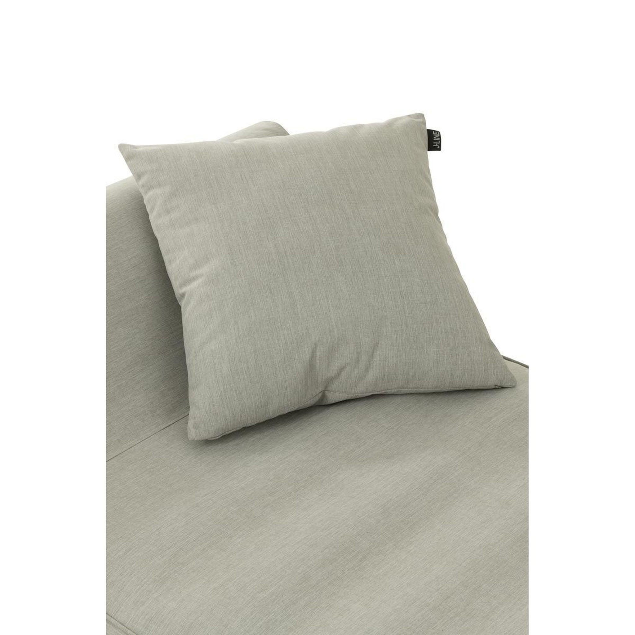 Voir la diapositive 4 : J-LINE Coussin déco  poly  50x50cm gris