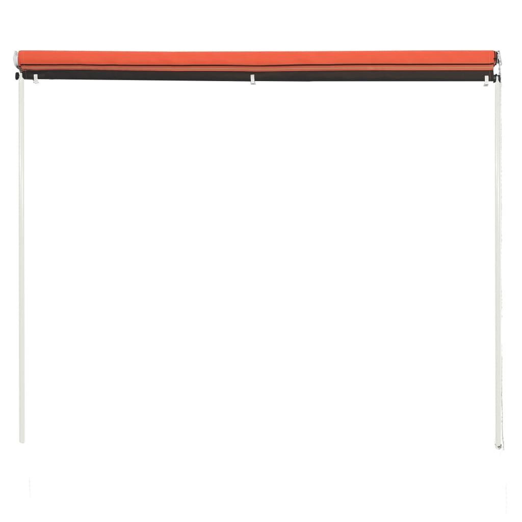 Voir la diapositive 4 : VIDAXL Auvent retractable 300x150 cm Orange et marron