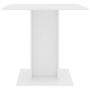 Voir la diapositive 3 : VIDAXL Table a manger Blanc 80x80x75 cm bois d'ingenierie