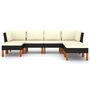 Voir la diapositive 3 : VIDAXL Salon de jardin 7 pcs avec coussins Resine tressee Noir