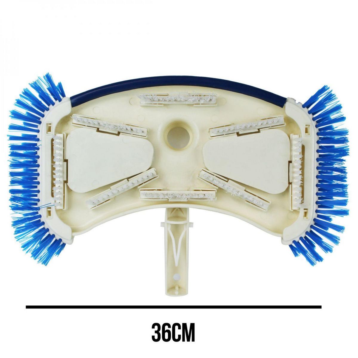 LINXOR Tête de balai aspirant avec brosses latérales pour manche standard ou télescopique