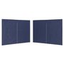 Voir la diapositive 2 : VIDAXL Paroi de tente de reception 2pcs avec fermeture eclair PE Bleu
