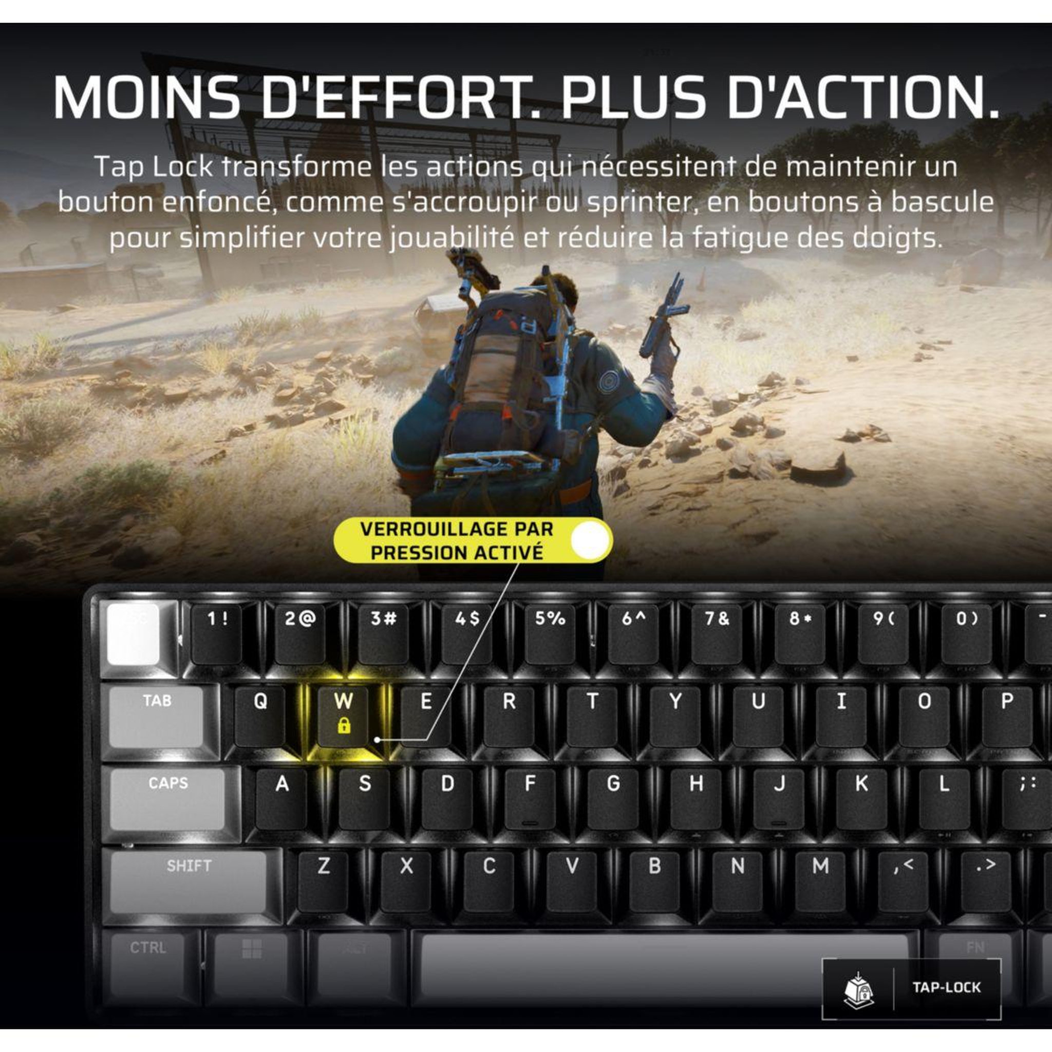 Voir la diapositive 3 : Corsair Clavier gamer clipper pro mini 60 hall