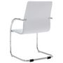 Voir la diapositive 4 : VIDAXL Chaise de bureau cantilever Blanc Similicuir