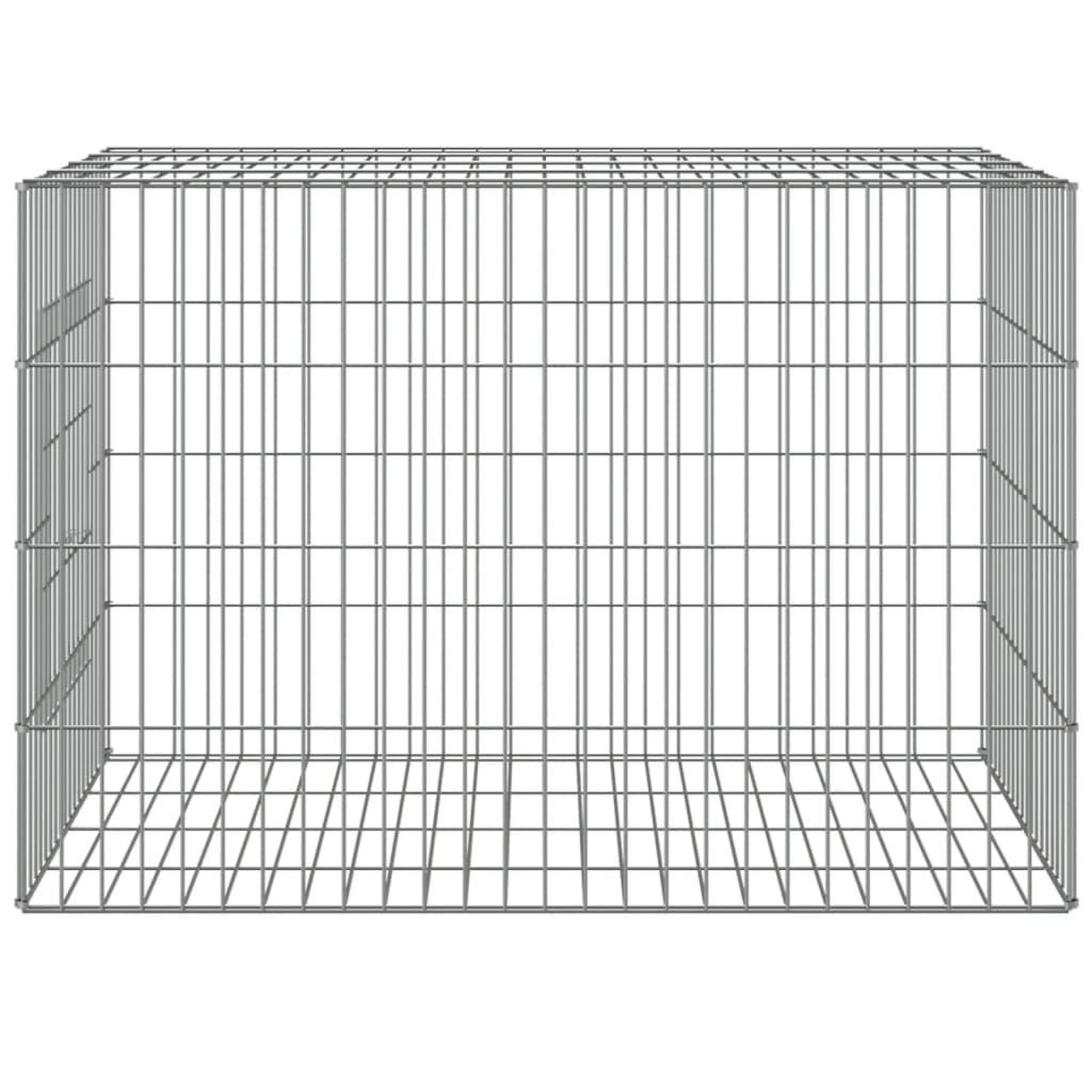 Voir la diapositive 3 : VIDAXL Cage a lapin 78x54x54 cm Fer galvanise