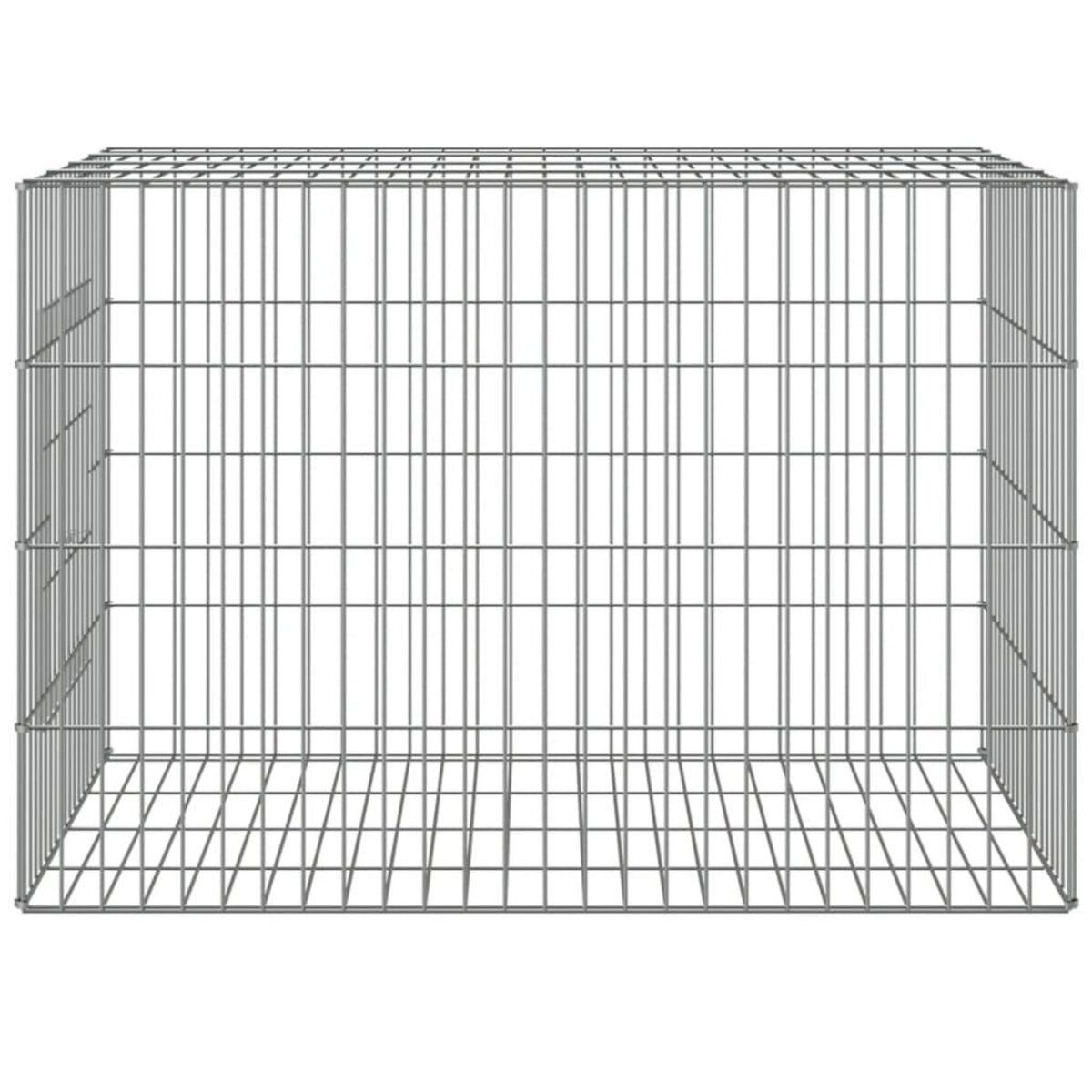 VIDAXL Cage a lapin 78x54x54 cm Fer galvanise