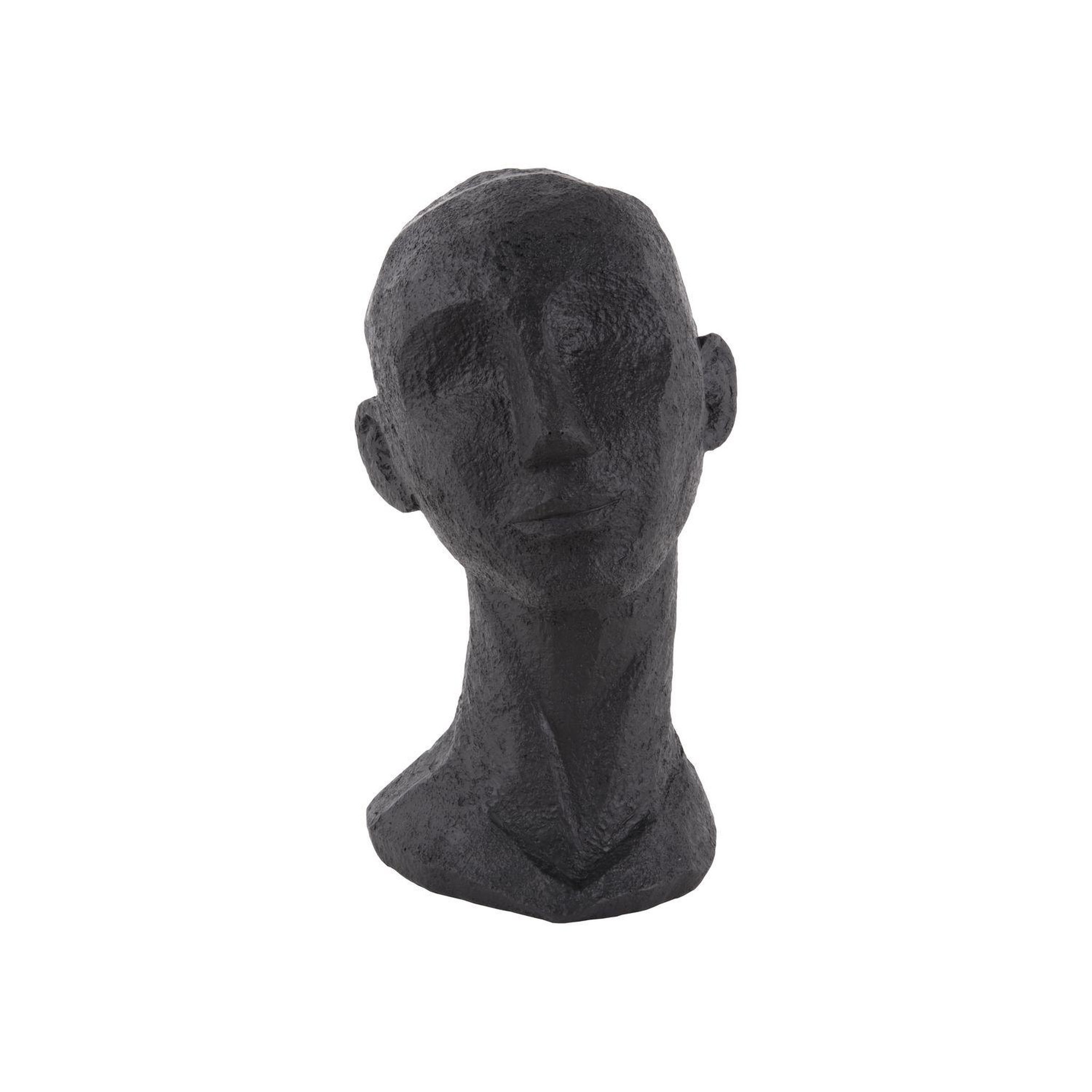 PRESENT TIME Statue Face Art en polyrésine. Coloris disponibles : Blanc, Orange