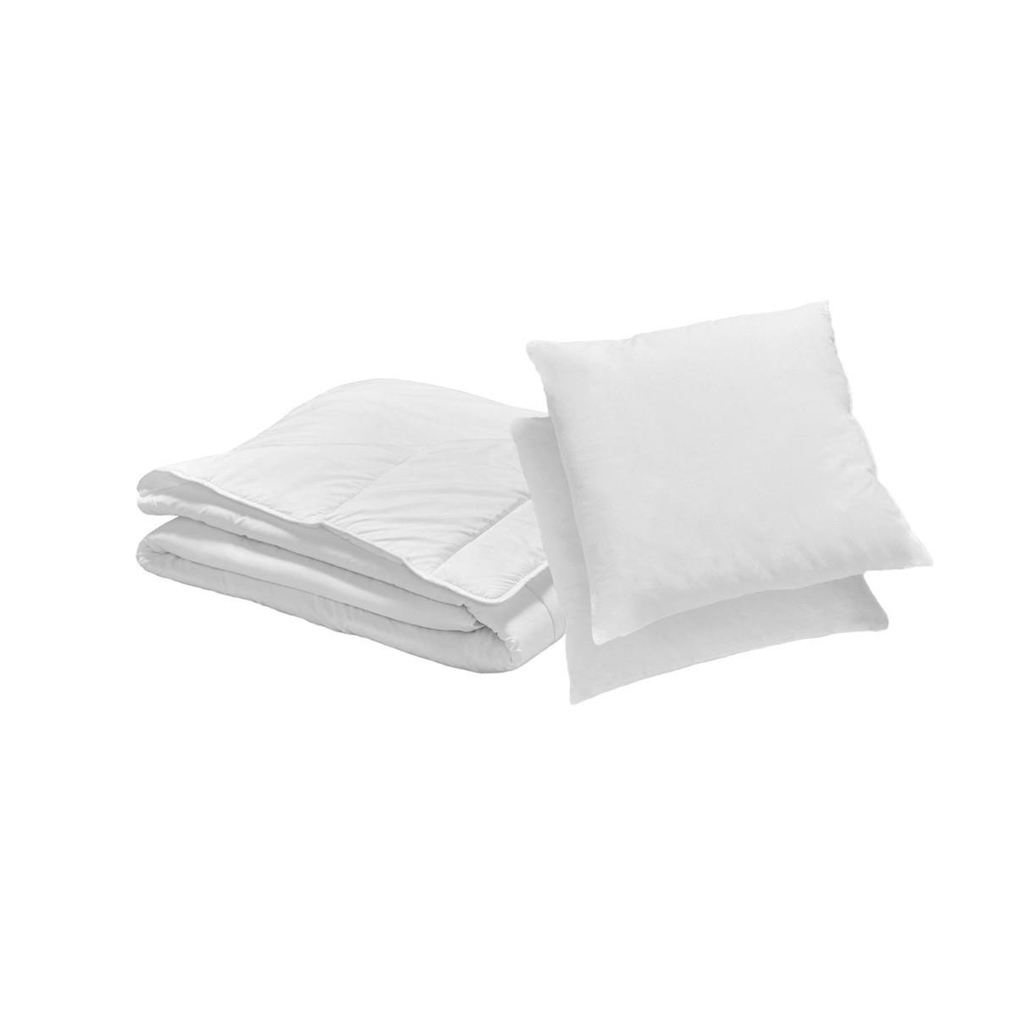 ATELIERS DU NORD Pack Couette légère + oreiller(s). Coloris disponibles : Blanc
