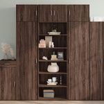 VIDAXL Buffet haut chene marron 70x41x185 cm bois d'ingenierie