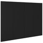 Voir la diapositive 2 : VIDAXL Tete de lit Noir 120x1,5x80 cm Bois d'ingenierie