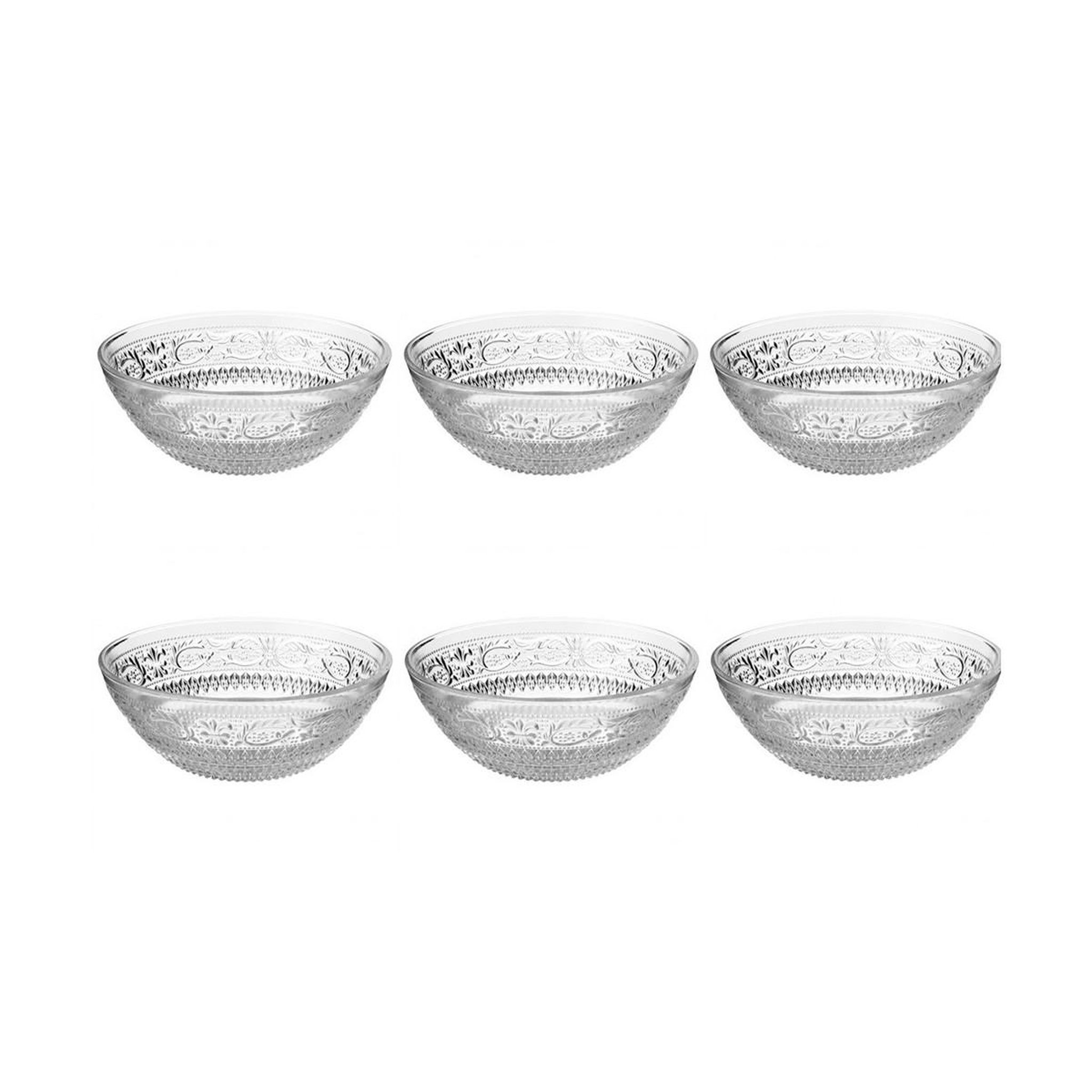 SECRET DE GOURMET Lot de 6 coupelles  renaissance  13cm transparent