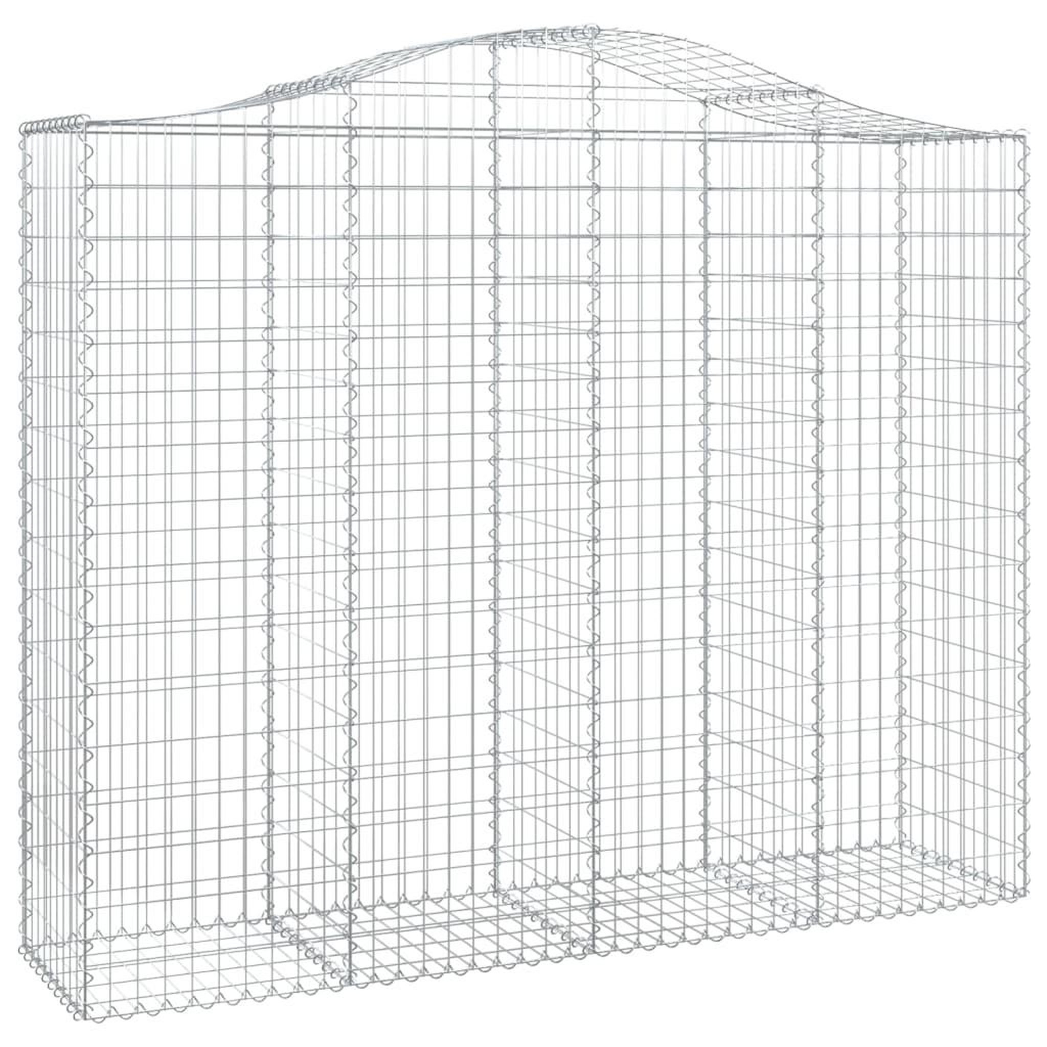 Voir la diapositive 3 : VIDAXL Paniers a gabions arques 20 pcs 200x50x160/180 cm Fer galvanise