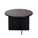 Habitat et Jardin Table basse en bois  Soleil  - 90 x 90 x 40 cm - Bois Noir