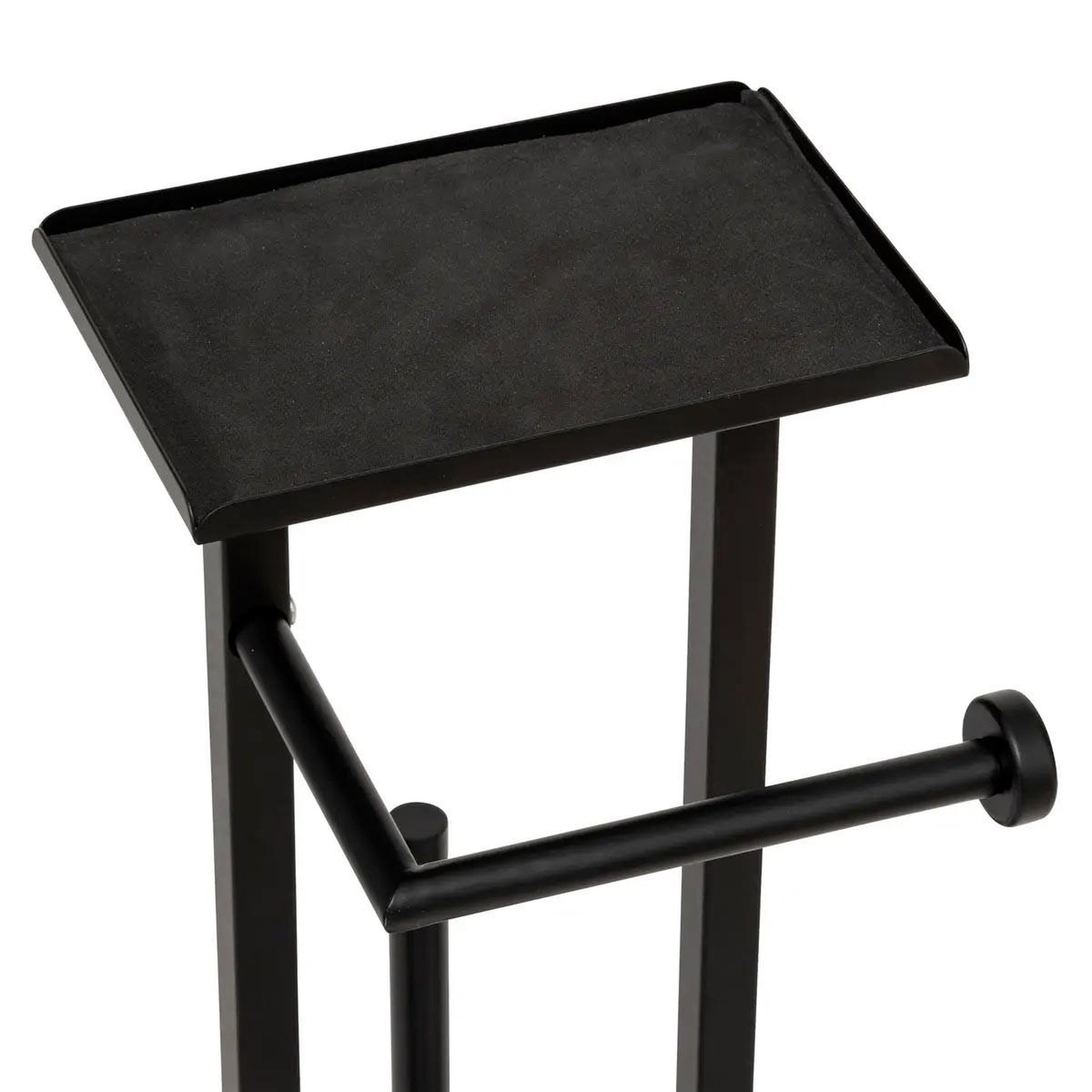 Voir la diapositive 2 : FIVE Dérouleur papier wc en métal  glass  61cm noir