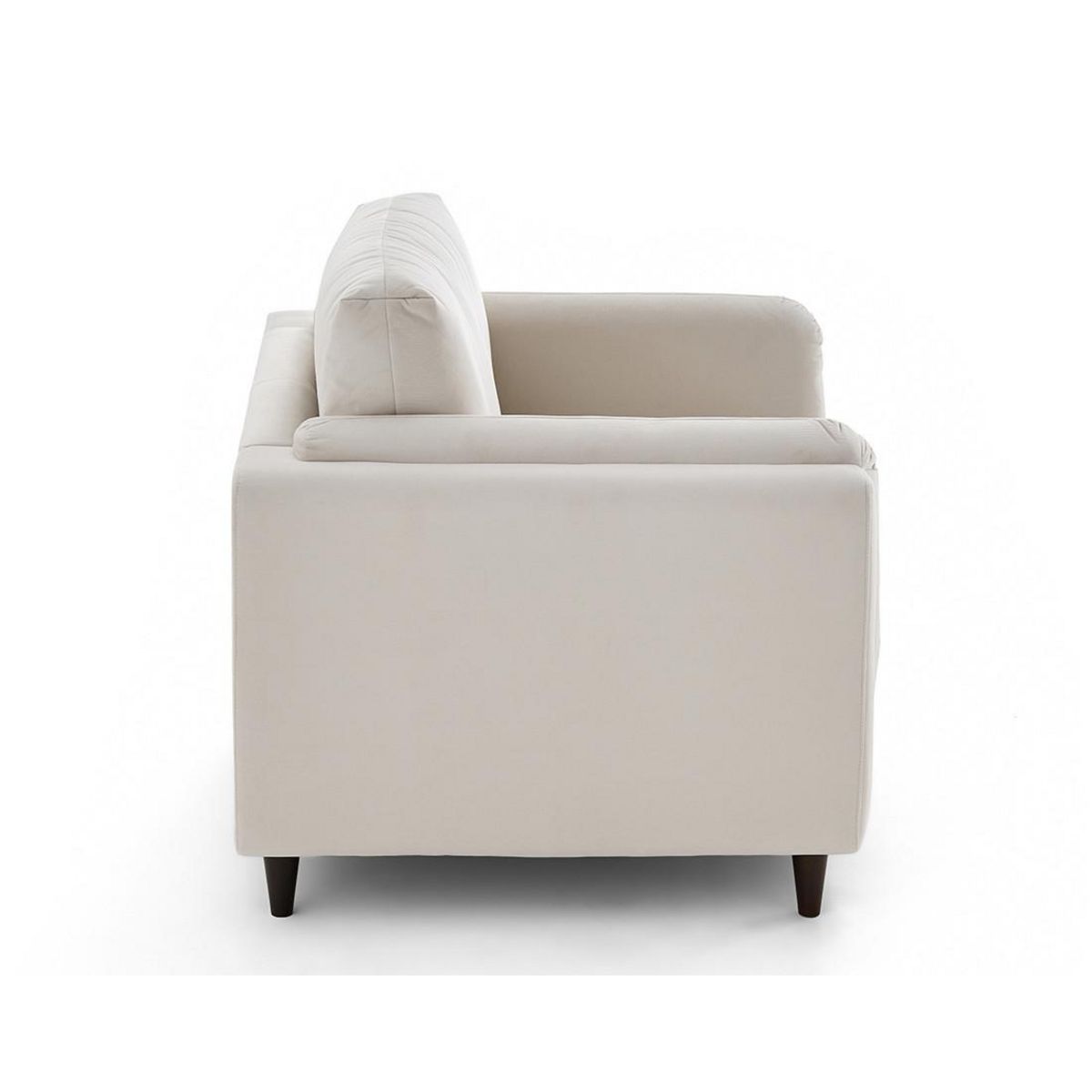 LISA DESIGN Brooke - fauteuil en velours pieds en bois
