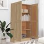 Voir la diapositive 3 : VIDAXL Bibliotheque Chene sonoma 82,5x30,5x150 cm Bois d'ingenierie