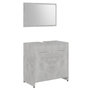Voir la diapositive 4 : VIDAXL Ensemble de meubles de bain 3 pcs Gris beton Bois d'ingenierie
