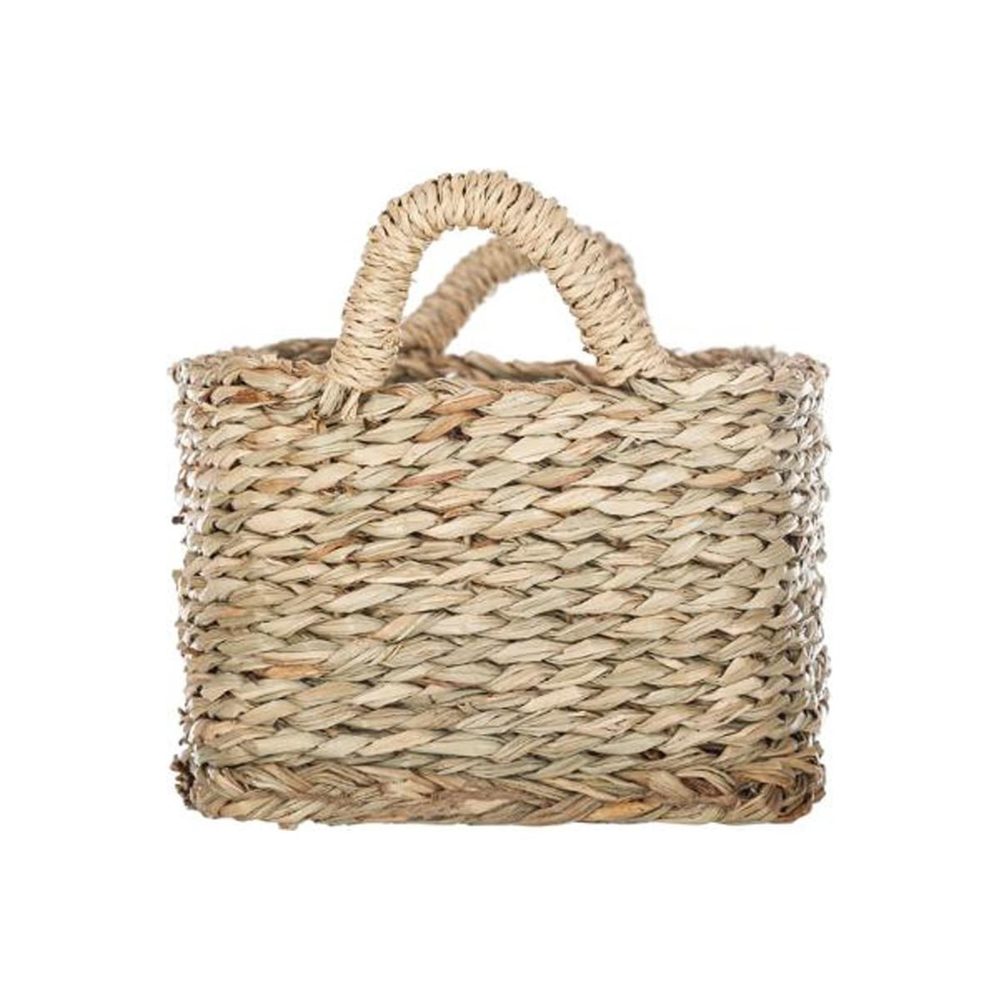 Voir la diapositive 5 : ATMOSPHERA Lot de 3 paniers de rangement à anses  seagrass  36cm naturel