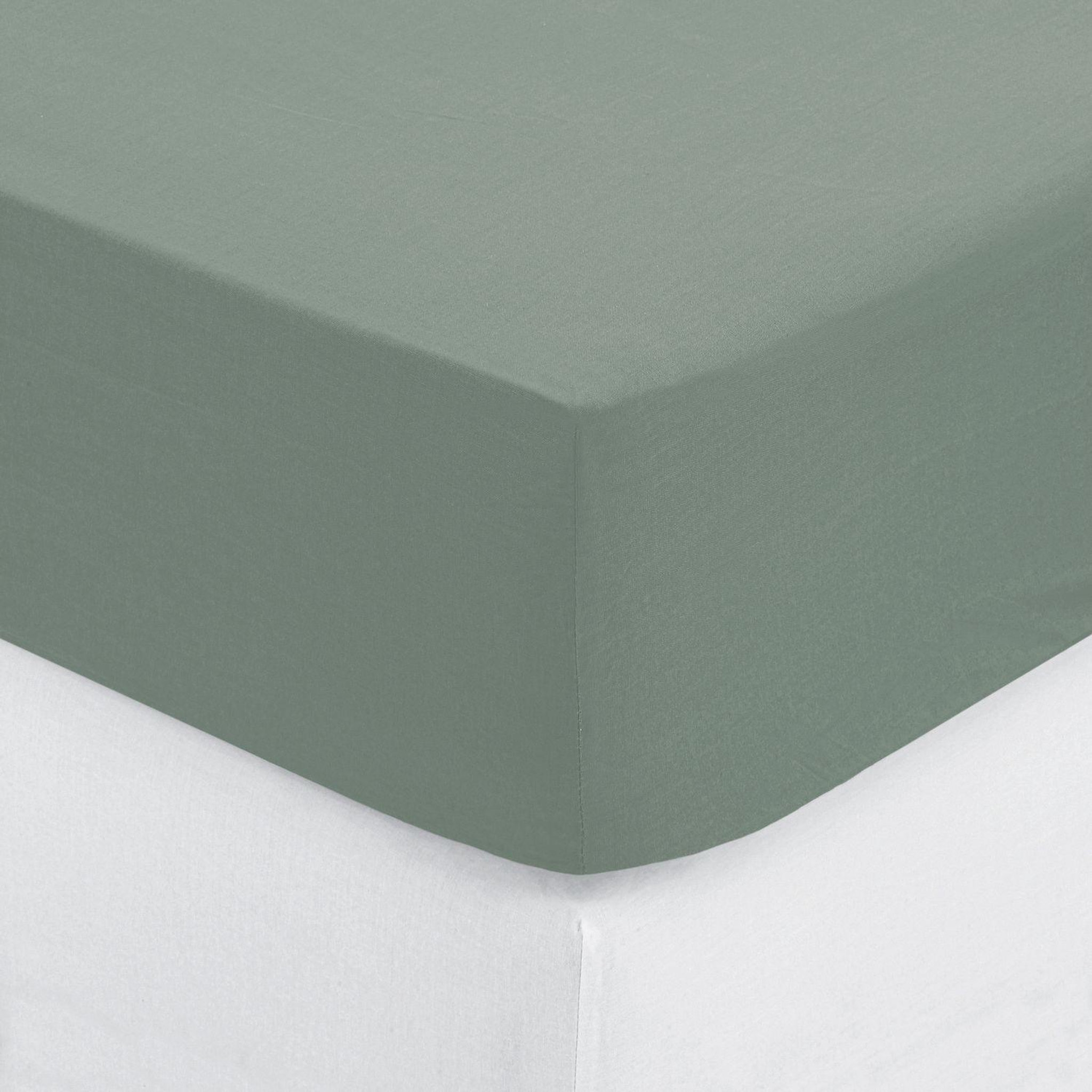 Voir la diapositive 3 : ATMOSPHERA Drap Housse bonnet 30 cm 100% Coton Esther