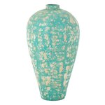 Paris Prix Vase Pot Antique en Ciment  Mack  100cm Bleu Azur