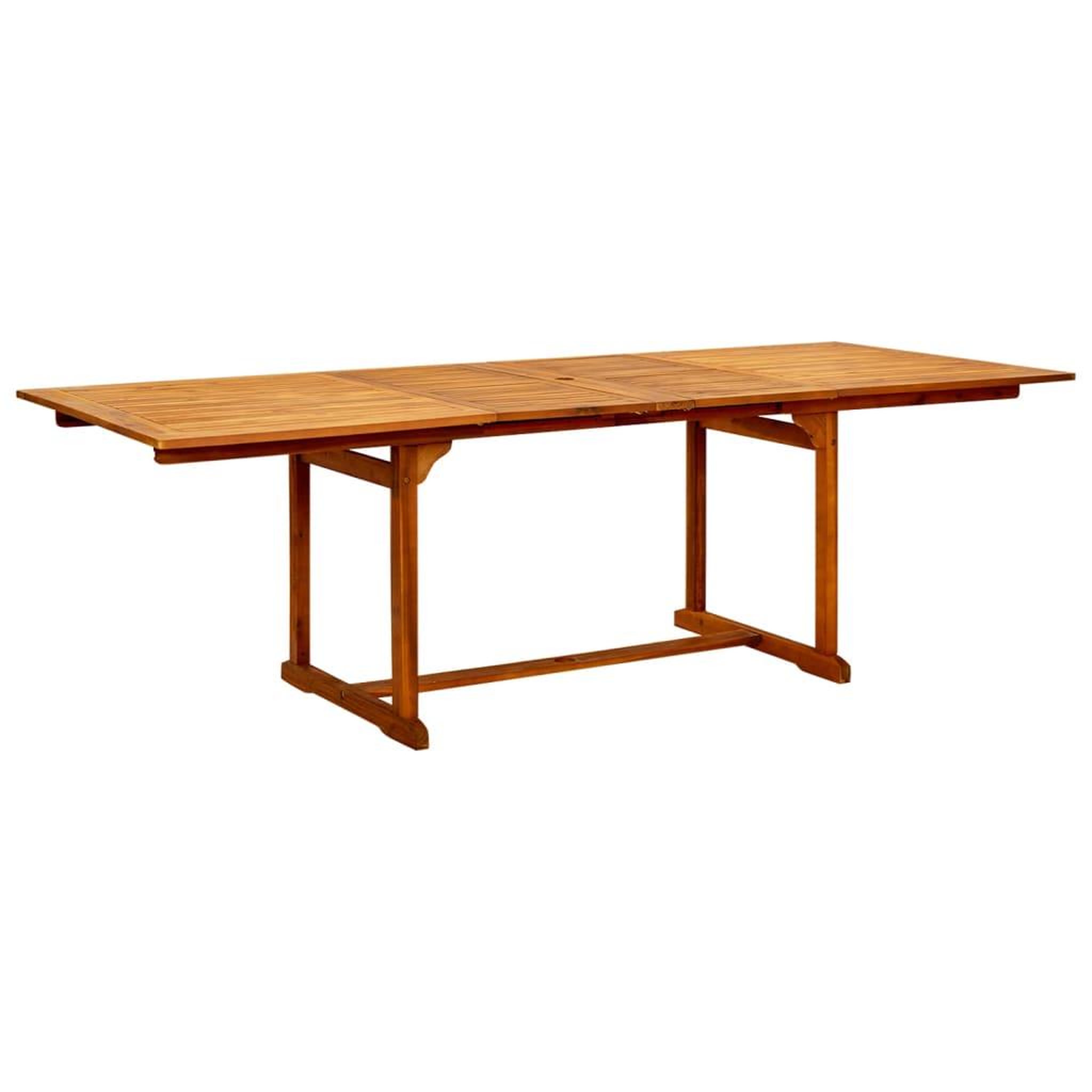 Voir la diapositive 4 : VIDAXL Ensemble a manger de jardin 9 pcs Bois d'acacia massif 160-240 cm