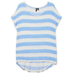 Vero Moda T-Shirt Rayure Bleu/Blanc Femme Vero Moda Wide Stripe. Coloris disponibles : Bleu