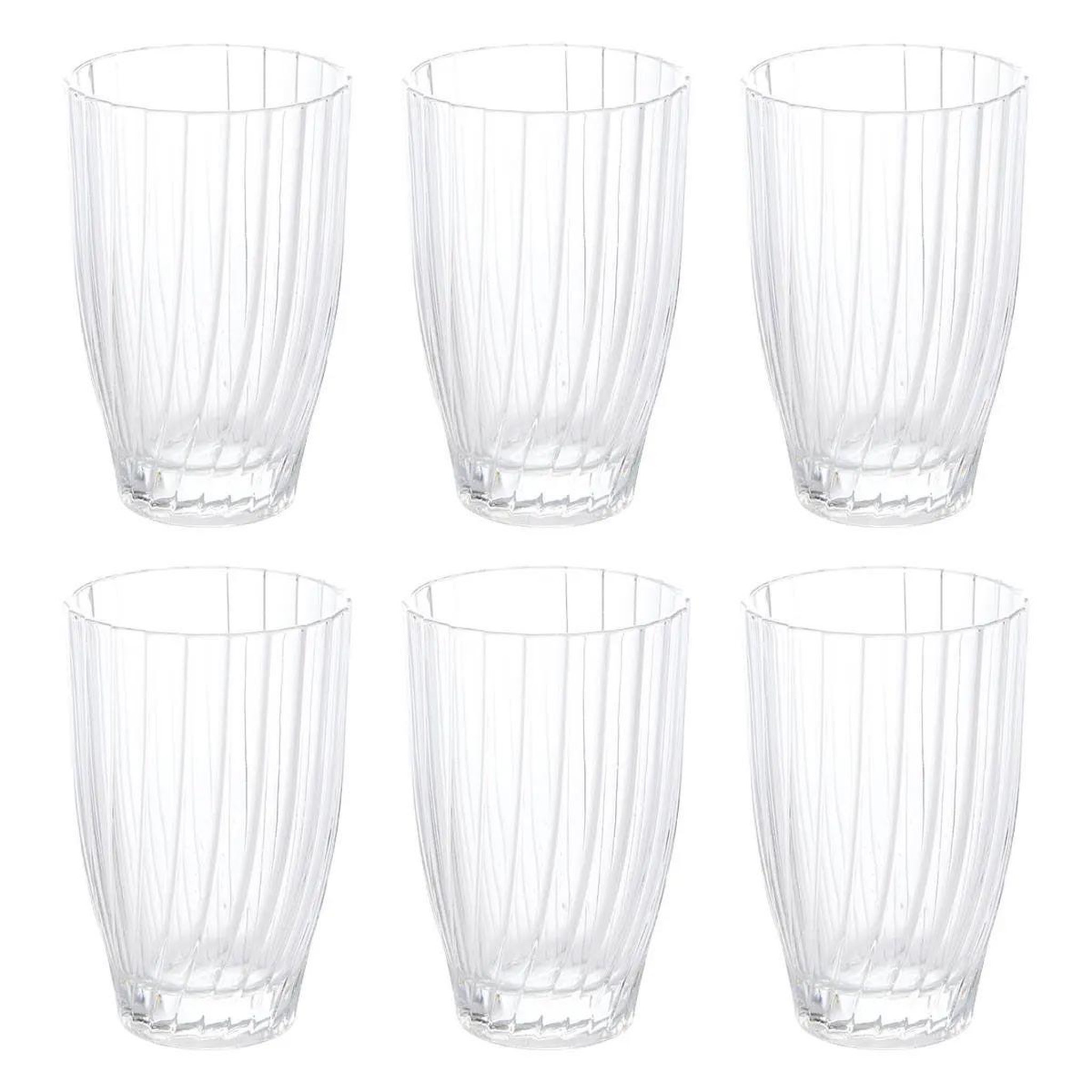 SECRET DE GOURMET Lot de 6 verres hauts  margeau  34cl transparent