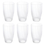 SECRET DE GOURMET Lot de 6 Gobelets Hauts  Margeau  34cl Transparent