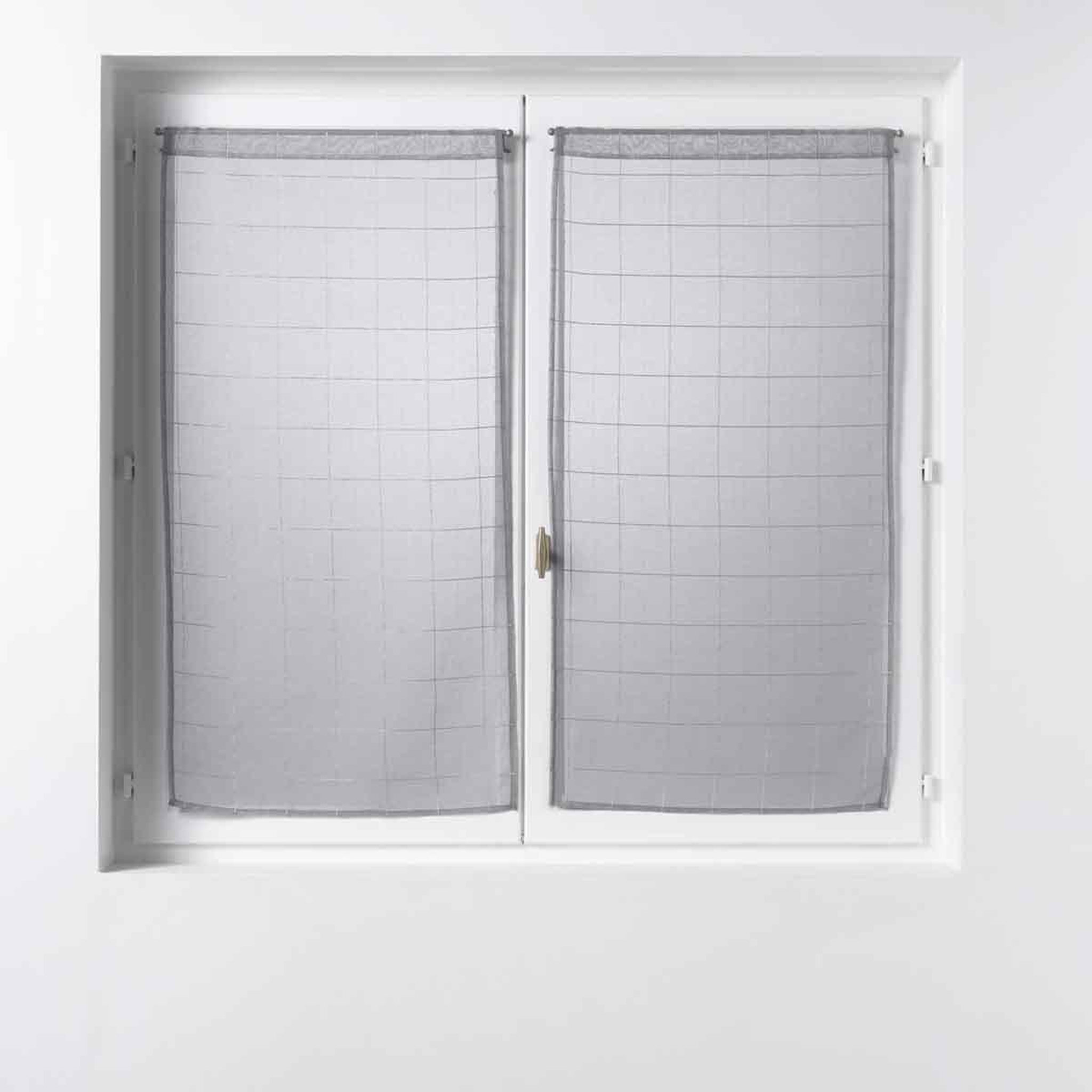 Douceur d'Intérieur Paire de voilages  eulalie  60x160cm gris