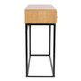 Voir la diapositive 3 : Paris Prix Console 2 Tiroirs Design  Abbott  100cm Naturel
