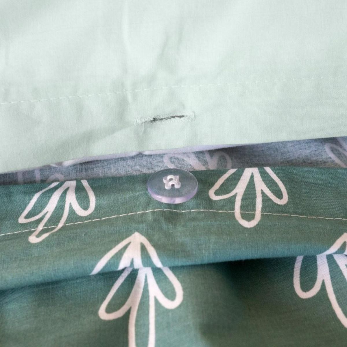 COTE DECO Housse de couette 140x200 réversible + 1 taie TO YOU