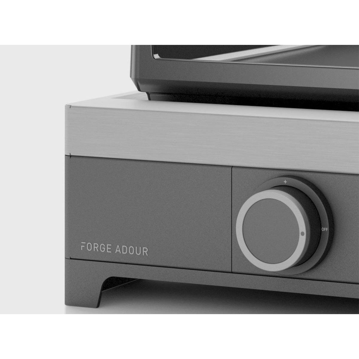FORGE ADOUR Plancha gaz 3.2kw plaque fonte émaillée 43.5x40.5cm - moderng45a