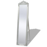 VIDAXL Miroir sur pied Style baroque 160x40 cm Argente