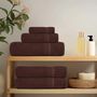Voir la diapositive 3 : VIDAXL Serviettes de visage 2 pcs marron 30x30 cm 360 g m² 100% coton
