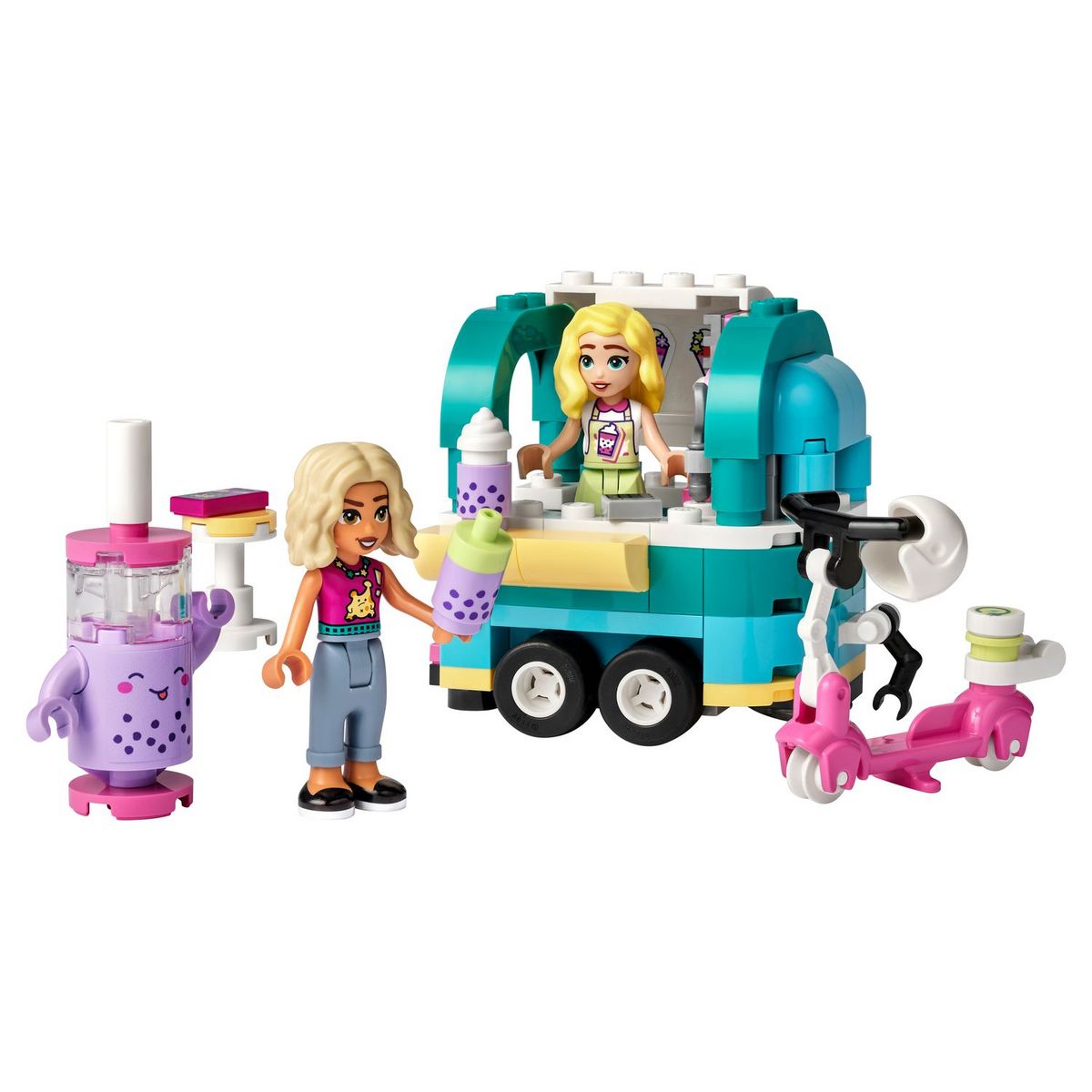 LEGO Friends 41733 La boutique mobile de Bubble Tea, Jouet Filles et Garçons 6 Ans, Jeu Créatif, avec Véhicules, et Personnages Nova & Mathilde