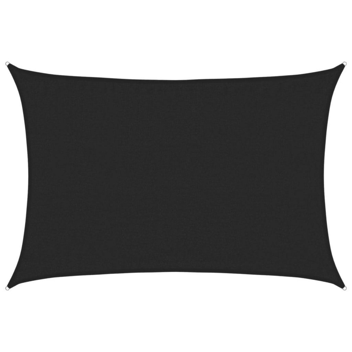 VIDAXL Voile d'ombrage 160 g/m^2 Noir 3,5x5 m PEHD