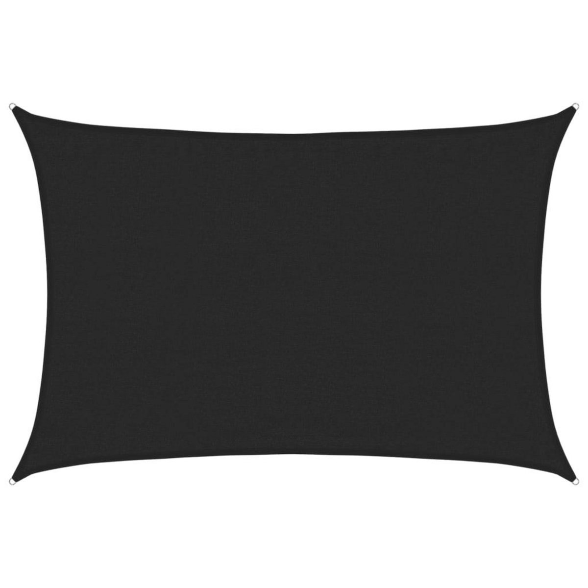 VIDAXL Voile d'ombrage 160 g/m^2 Noir 3,5x5 m PEHD