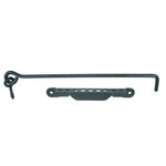 TORBEL Crochet diamètre 8mm vis 500mm avec crémaillère cataphorèse noir TORBEL 9243504