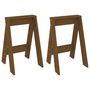 Voir la diapositive 2 : VIDAXL Tabourets lot de 2 marron miel 40x40x60 cm bois massif de pin