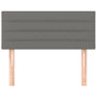Voir la diapositive 3 : VIDAXL Tete de lit Gris fonce 90x5x78/88 cm Tissu