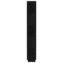 Voir la diapositive 4 : VIDAXL Bibliotheque/Separateur de piece Noir 80x25x163,5 cm Pin massif