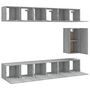 Voir la diapositive 4 : VIDAXL Ensemble de meubles TV 7 pcs Sonoma gris Bois d'ingenierie