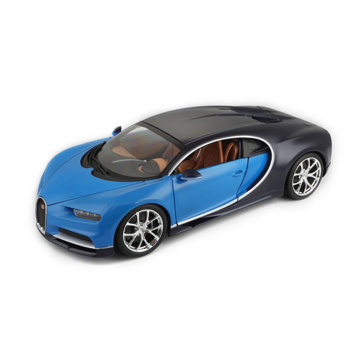 Bburago Bugatti chiron bleu 1/18e