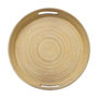 Voir la diapositive 2 : FIVE Plateau Rond en Bambou  Modern  42cm Charbon