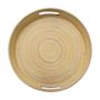 Voir la diapositive 2 : FIVE Plateau Rond en Bambou  Modern  42cm Charbon