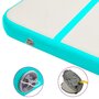 Voir la diapositive 6 : VIDAXL Tapis gonflable de gymnastique avec pompe 800x100x20cm PVC Vert